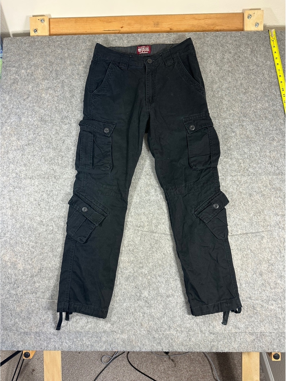 Vintage Y2K Matchstick black cargo pants size M